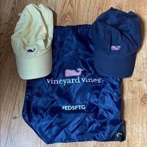 Women’s Vineyard Vines Hat and Drawstring Bag